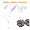RGB LED Strip Connector Kit T/L Shape Quick Splitter Corner Connector  For 5050 LED Strip