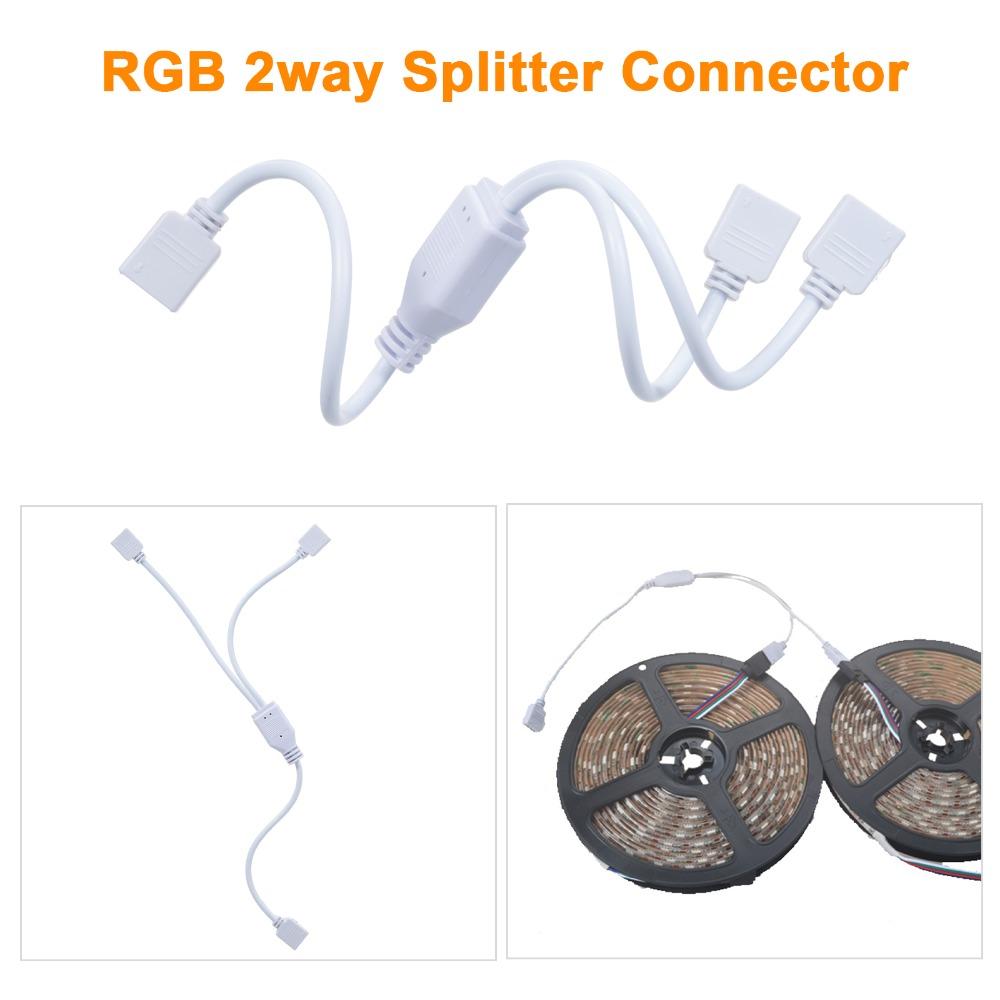 RGB LED Strip Connector Kit T/L Shape Quick Splitter Corner Connector For 5050 LED Strip
