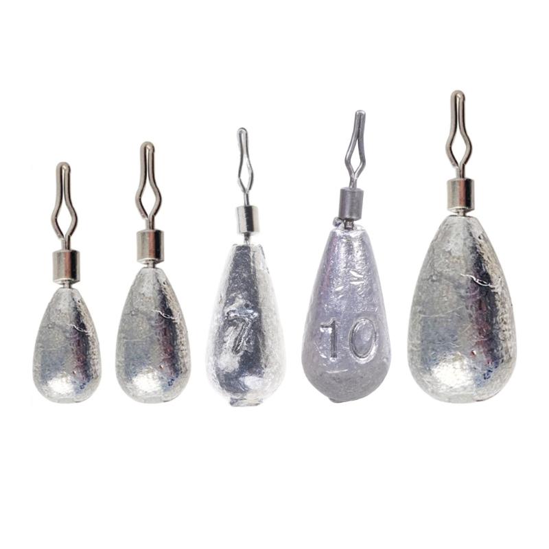 3.5-14г Рыболовные грузила Рыболовные снасти Аксессуары Рыболовные донные грузила Вес Грузила для кастинговой рыбалки на окуня