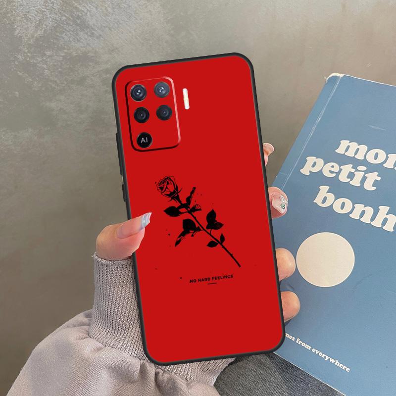 Red Doodles Aesthetics Quotes Case For Oppo A80 A40 A60 A98 A78 A18 A38 A58 A16 A76 A96 A17 A77 A74 A94 A54 A57S A15 Cover