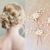 Wedding Style Hair Bridal Hair Stick Floral Hairpin Beautiful Headdress Plait Hair Clip Accessories for Women Creative Gifts