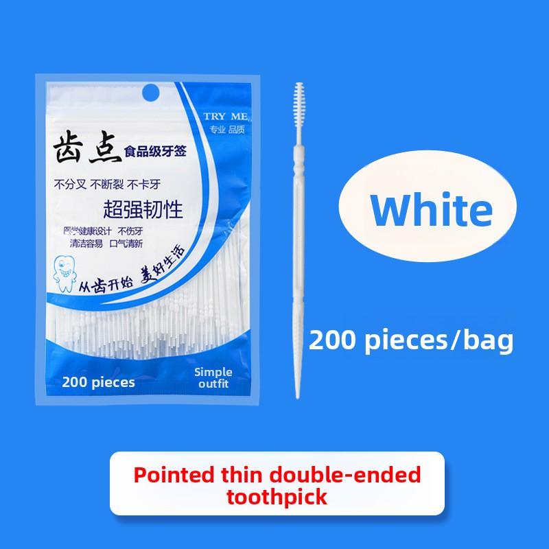 Double-ended Disposable Bagged Toothpicks for Cleaning Between Teeth