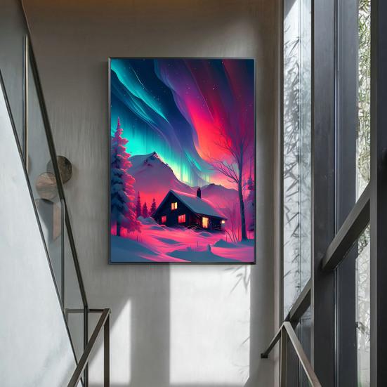 Пейзаж Алмазное искусство DIY снятие стресса повышение навыков яркий цвет украшение дома мозаика Алмазная вышивка