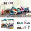 DIY Cross-Border Electric Train: Children's Cartoon Engineering Toy with Music & Lights