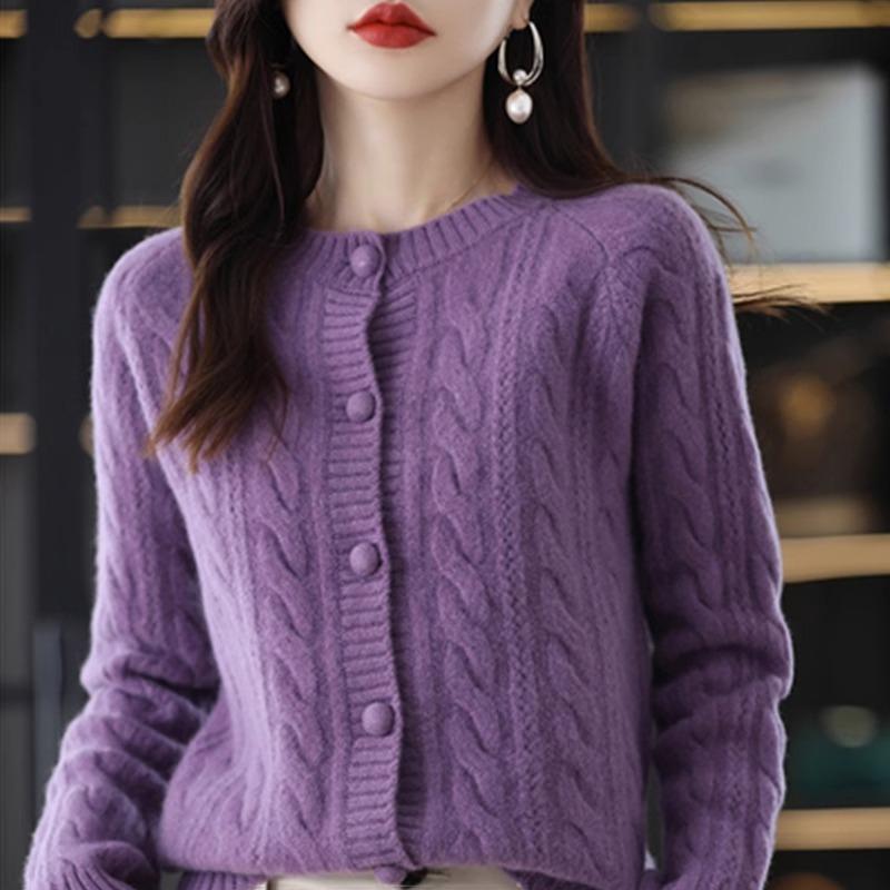 Women S Twisted Knitted Cardigan Loose Short Autumn New Arrival