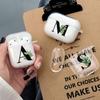 Тропический прозрачный чехол для AirPods с 26 буквами алфавита для Airpods 3 Pro, защитный чехол для беспроводной гарнитуры, зарядное устройство, чехол