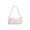New Charlotte Grain Leather Shoulder Bag, Portable Crossbody Bag Women's White CL407-SVHA