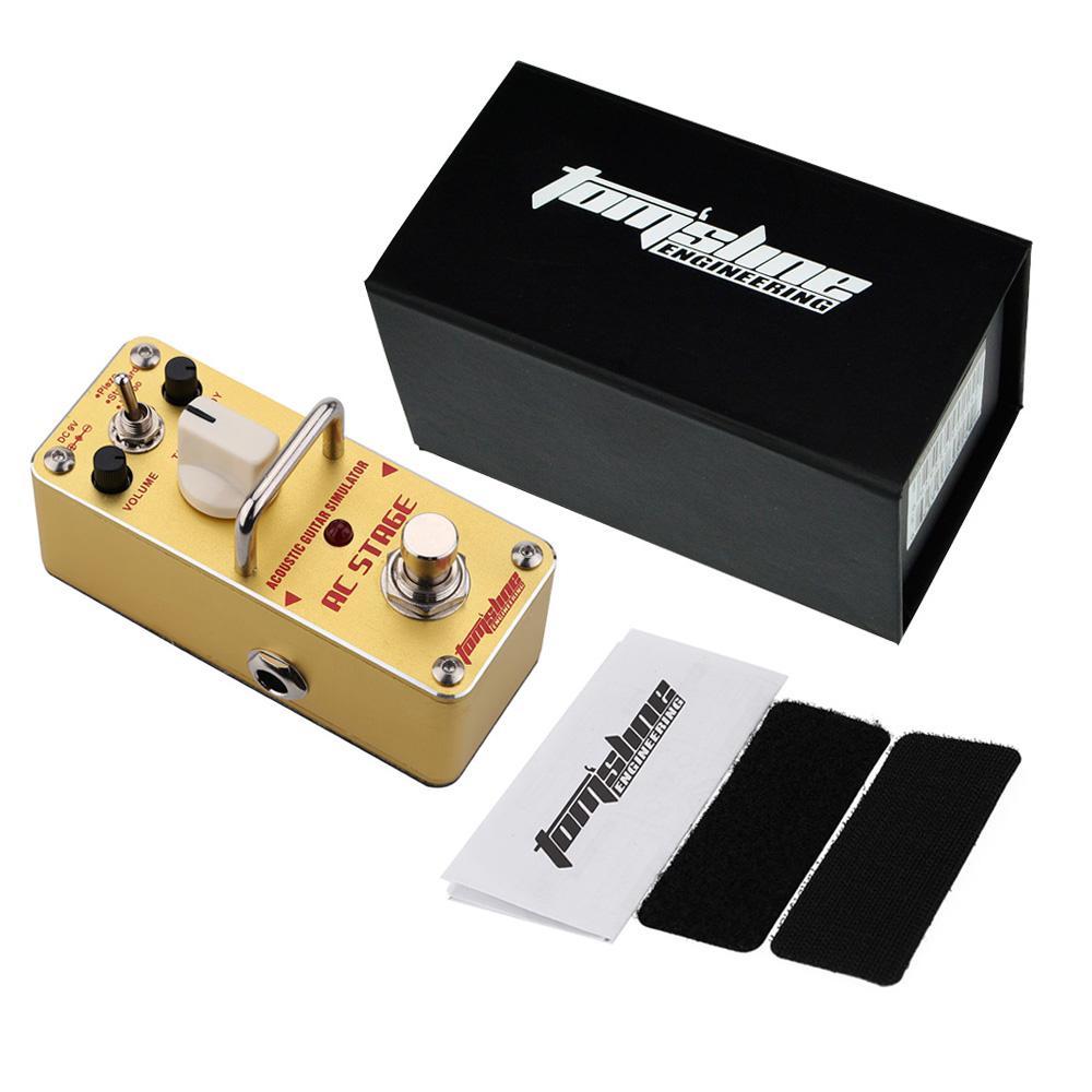 AROMA AAS 3 Симулятор акустической гитары Stage Мини-педаль эффектов для электрогитары с тру байпасом