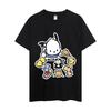 MINISO Pochacco Модная Уличная Футболка с Коротким Рукавом Мужская и Женская Новая Модная Футболка с Короткой Рукавой Мужская Чистый Хлопок