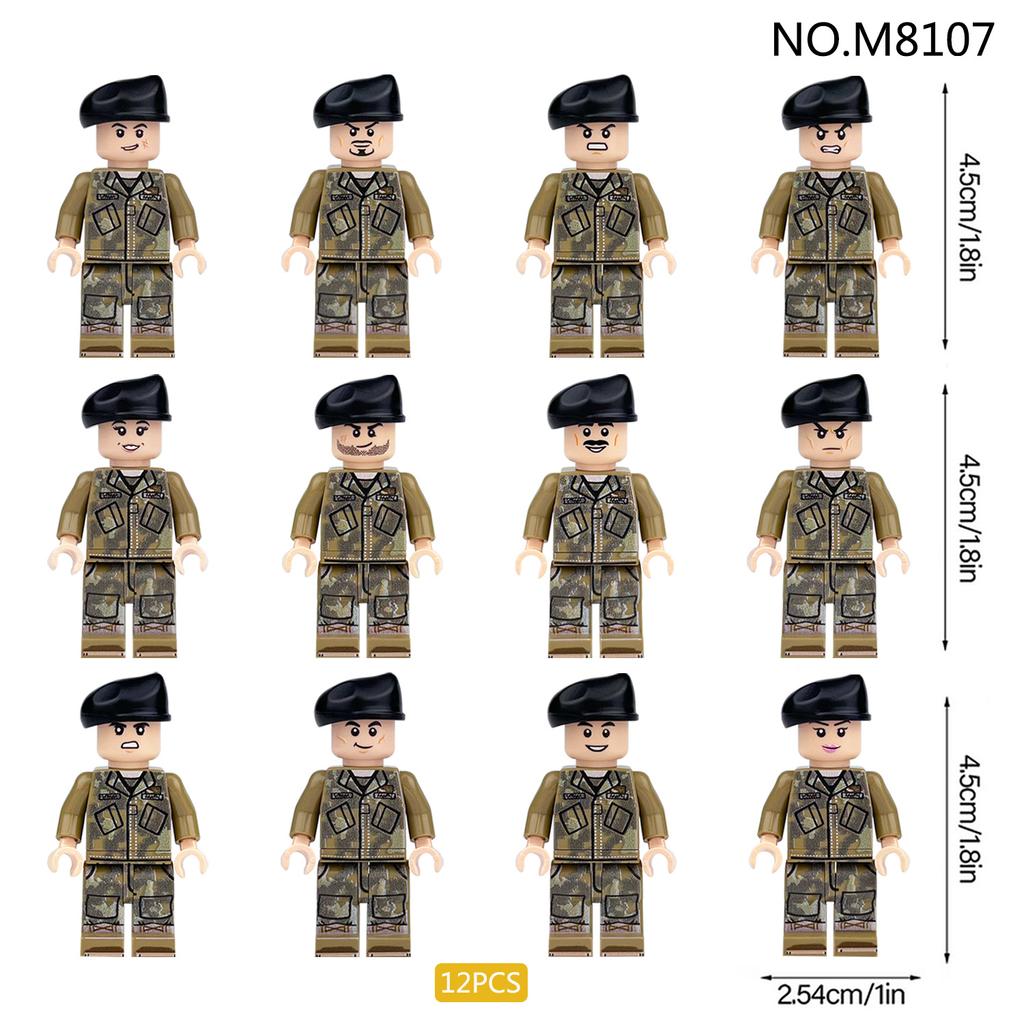 M8107 Air Assault Division Small Particle Military Building Blocks Helicopter Building Blocks Toy