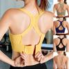 Women Sports Bra Workout Push Up Seamless Sexy Fast Dry Yoga Fitness Removeable Pads Shockproof Running Wire Free X Shape Back