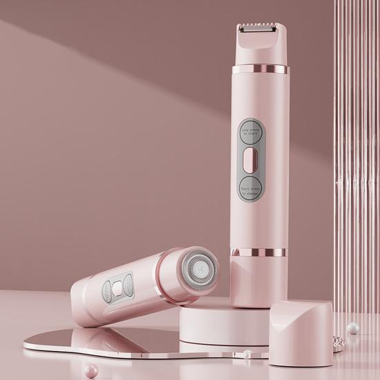 Женская электробритва USB перезаряжаемая двойная головка IPX7 водонепроницаемая портативная для лица, тела, зоны бикини, рук, ног, эпилятор, бритва, триммер