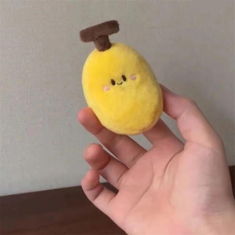 Kawaii банан плюшевый брелок игрушка мультфильм фрукты кукла кулон автомобильный брелок рюкзак сумка Декор детский подарок