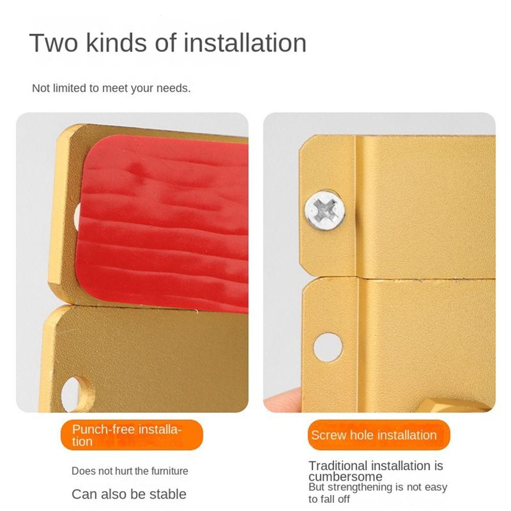 Противоугонная защелка для дверного замка из алюминиевого сплава, пряжка для креативной дверной защелки для шкафа