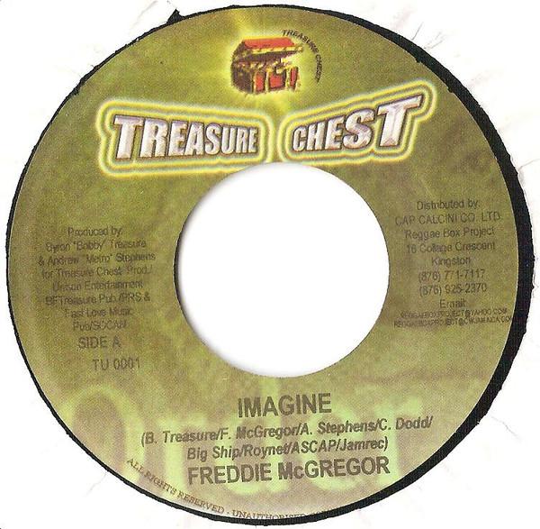 7-дюймовая пластинка FREDDIE MCGREGOR KATREENAH Imagine Keeping It Real TU0001 Treasure Chest 2000 Ямайка Регги Ска Даб Б/у