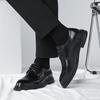 Fashion Business Formal High Quality Leather Flats Shoes Men Casual Low Top Solid Wedding Shoe Fashion Oxford Shoes Pointed Office Shoes