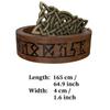 Printing Viking Renaissance Buckle Belt PU Leather Medieval Waistband  Cosplay Costume Accessories
