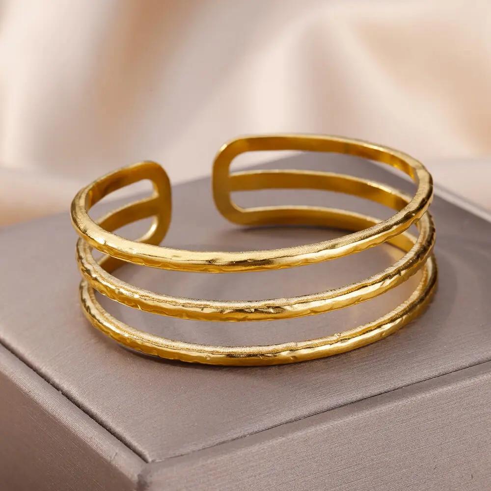 Jesus Bangles Bracelet for Women Stainless Steel Gold Color Luxury Bracelets 2024 Free Shipping Jewelry Pulseras Mujer Bijoux