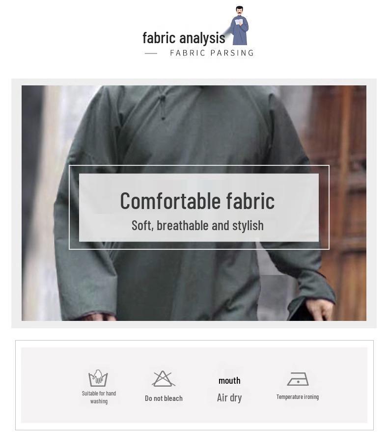 Китайский халат косая застежка традиционный костюм для выступлений