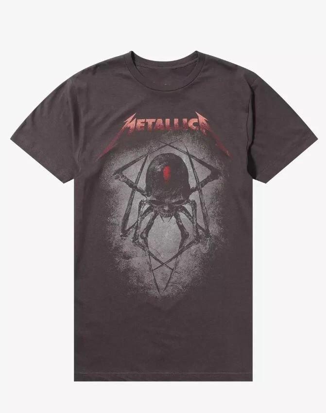 РЕДКИЙ! Футболка Metallica Black Widow Череп ГОРЯЧАЯ НОВАЯ Унисекс Футболка