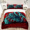 Stranger Things Horror Series Print 3Pcs Bedding Setduvet Cover With 2 Bedropillowcase Home Birthday Gift