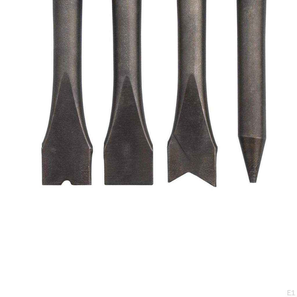 4Pcs Air Hammers Chisels Set Pneumatic Electric Lightweight Compact Heavy Duty Removal