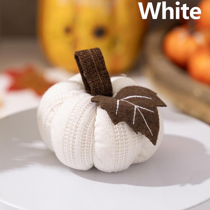 Новый 3-1 шт. вязаный тыквенный орнамент для Дня благодарения, Дня урожая, украшения для вечеринки, подносы, поддельные тыквенные украшения для дома, подарок