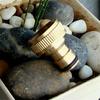 1 шт. Латунный адаптер-переходник с резьбой 3/4" для садового шланга, быстроразъемное соединение для трубы