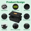 Outdoor Electrical Box (12.5x8.5x5 inch), IP54 Waterproof Outdoor Outlet Extension Cord Cover Weatherproof, Protect Outlet, Plug,Power Strip,Timer.