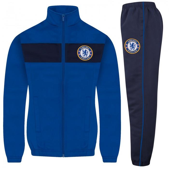 Chelsea FC Boys Contrast Striped Tracksuit