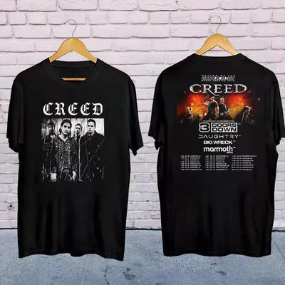 Футболка тура Creed Band Summer of ’99 Tour 2025, Подарок для фаната Creed, Creed 2025 C