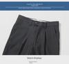 Мужские брюки прямого покроя из высококачественного легкого делового костюма класса люкс
