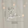 Transparent Christmas Tree Ornaments: Icicles, Snowflakes, and Deer Pendants