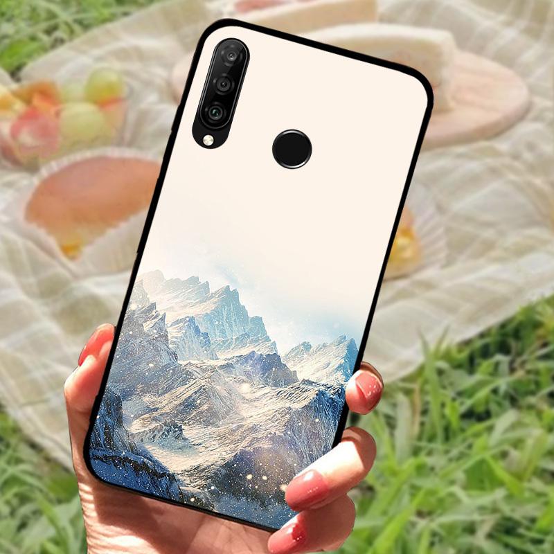 For Huawei P30 Lite Case P30Lite Cover Cute Fashion Cartoon Shockproof Silicone Cases For Huawei Nova 4e Fundas MAR-LX1A Shell