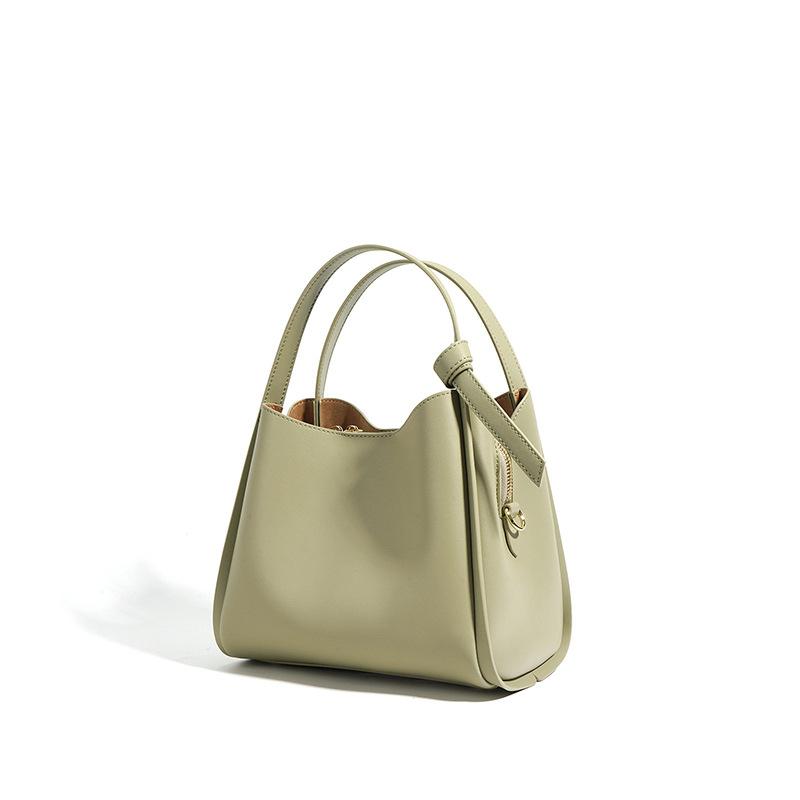 Новая кожаная сумка-корзина для овощей простая и модная сумка-ведро для поездок на работу, на плечо, кроссбоди, женская сумка