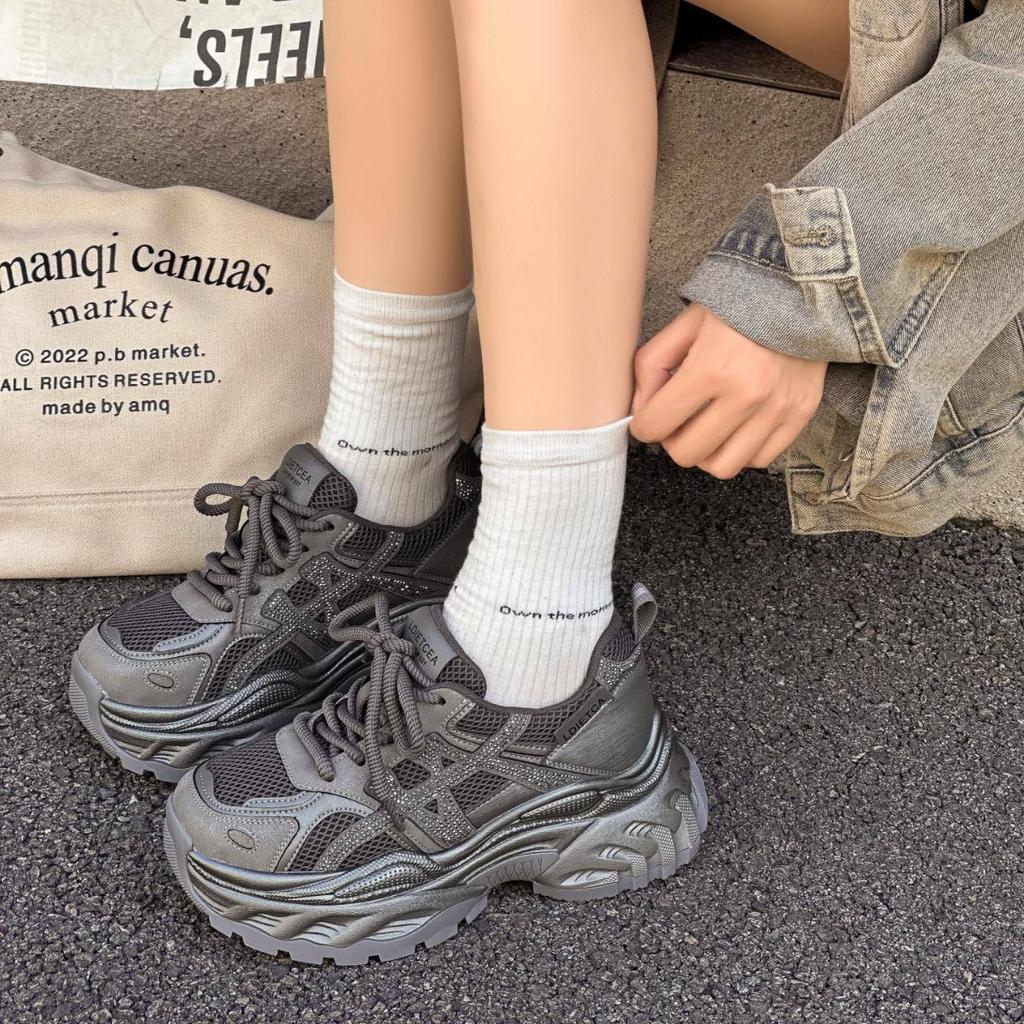 Париж ретро немецкие тренировочные кроссовки женские туфли 2025 новые шнуровка повседневная обувь платформа интернет-знаменитость популярные спортивные туфли папины кроссовки