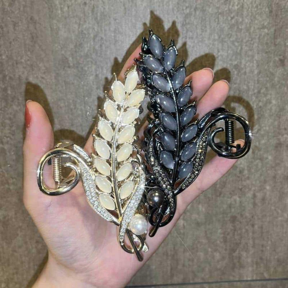 With Pearls Sweet Hair Clips Headdress Shark Clip Exquisite Luxury Hair Claw Women's Ponytail