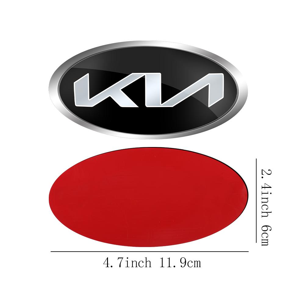 AABIU1 Car Front Hood Emblem Rear Badge Logo Sticker For KIA Sportage Ceed Sorento Cerato Optima Picanto Rio Soul K5 Stonic Niro Forte