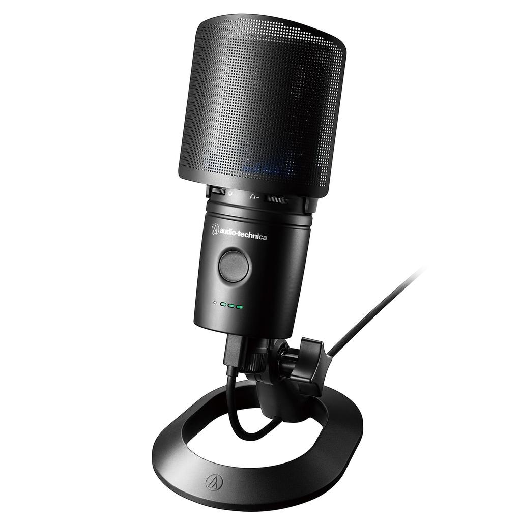 Audio-Technica AT2020USB-XP USB Condenser Microphone with NR (Noise Reduction) and AGC (Auto Gain Control) for Gaming, Live Commentary, Streaming,
