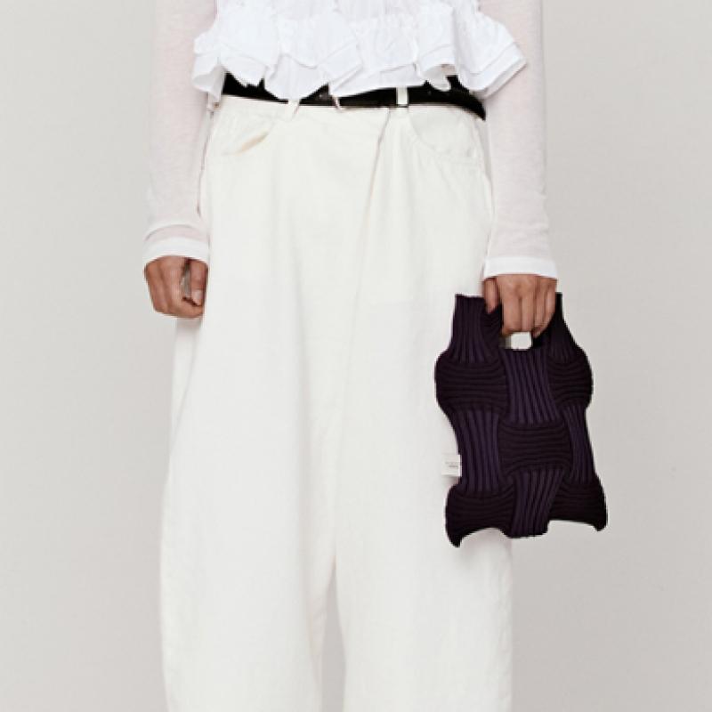 Pleatsmama New Bow Bag Deep Purple