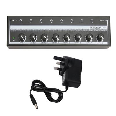 Усилитель для наушников Профессиональный высокомощный Plug and Play 8-канальный стереоусилитель для наушников