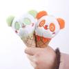 Panda ice cream pendant plush keychain cone panda doll bag pendant doll doll gift