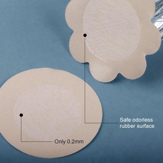 Nipple Cover Disposable Nipple Pasties Invisible Nipple Petals Cover Thin Satin Nipple Breast Stickers Self-Adhesive No Show Bra