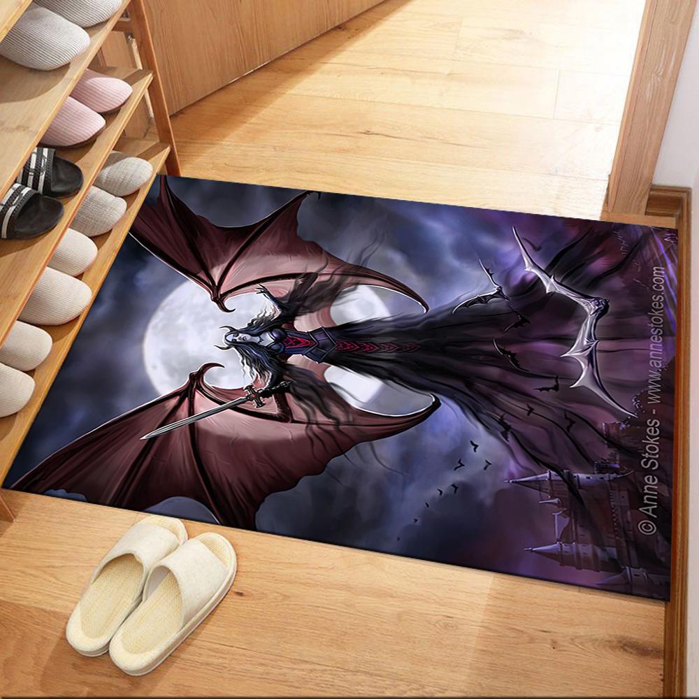 Gothic Style Floor Mat Perfect for Balcony Dormitory Study room Dining Room Antislip Carpet Office home decor Gift for Festivals