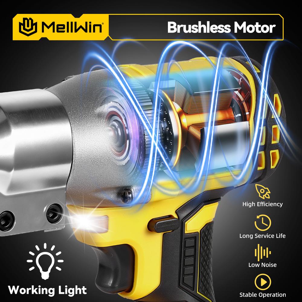 MELLWIN 1800 Вт Бесщеточные Электрические Ножницы Аккумуляторные Электрические Ножницы по Листовому Металлу Домашние Многофункциональные Ножницы Инструменты Для Аккумулятора Makita 18 В Штифтовое Крепление