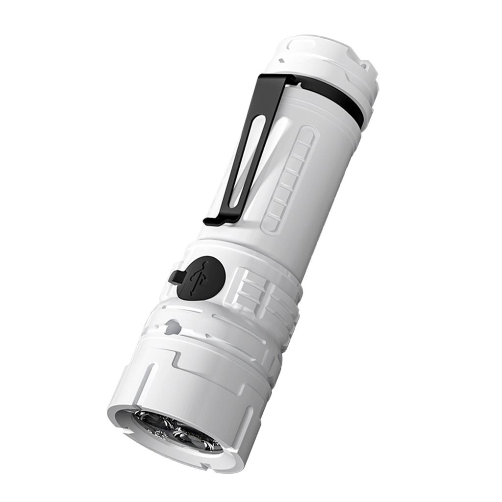 Portable Mini LED Flashlight Rechargeable LED Light High Clear Floodlight Lightweight Type C Charging Super Bright Mini