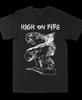 Черная футболка с артом группы High on Fire, унисекс, все размеры S-5XL, 2F20