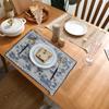 Cotton Fabric Coaster Portable Table Cover Fabric Art Placemat  Coffee Shop