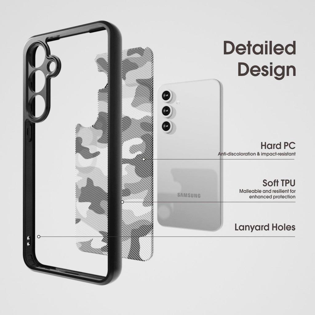 Чехол Samsung Galaxy S24 FE Camo с ремешком