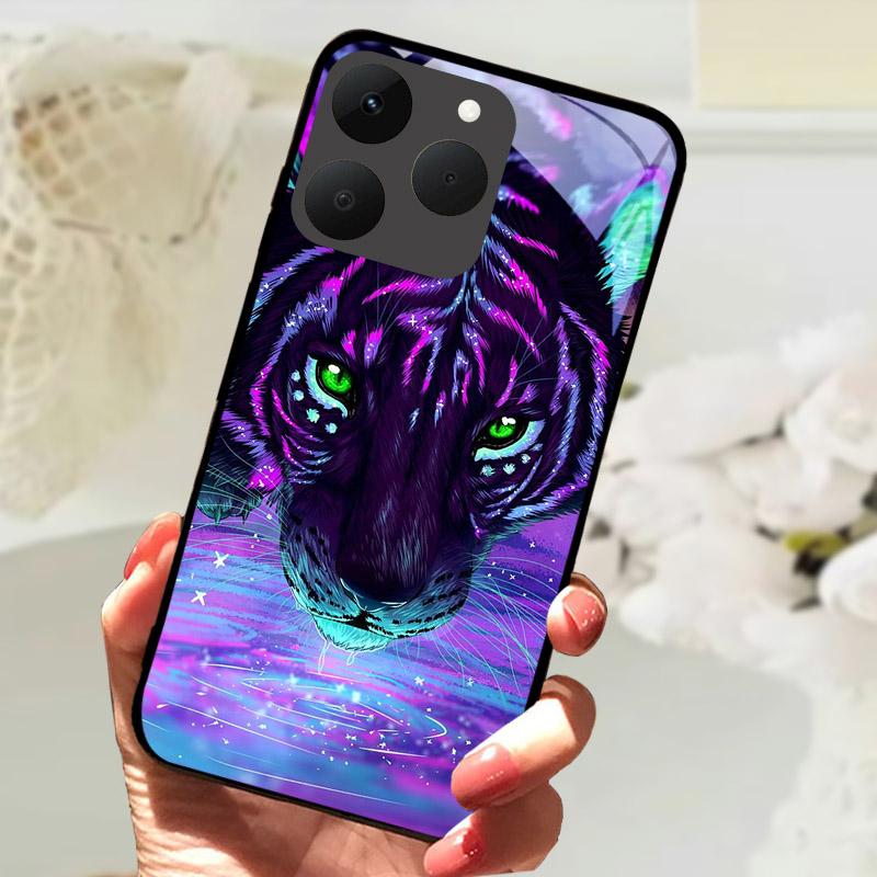 Чехлы для телефона Realme 15T 5G Задняя крышка Fundas Закаленное стекло Ударопрочный чехол Для Realme15T RMX5111 Оболочка Coque Capa Бампер